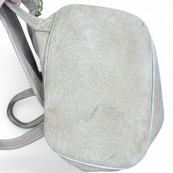 Coach Vintage Sonoma Nubuc Backpack 4938 Sand Khaki Tan Made in Italy 1996 - Picture 9 of 10